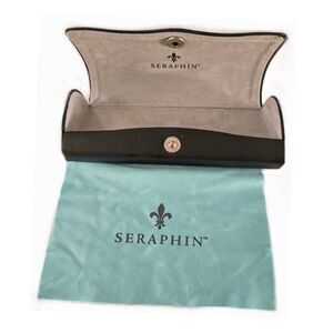 Seraphin Hard Clamshell Glasses Case w/ Cloth